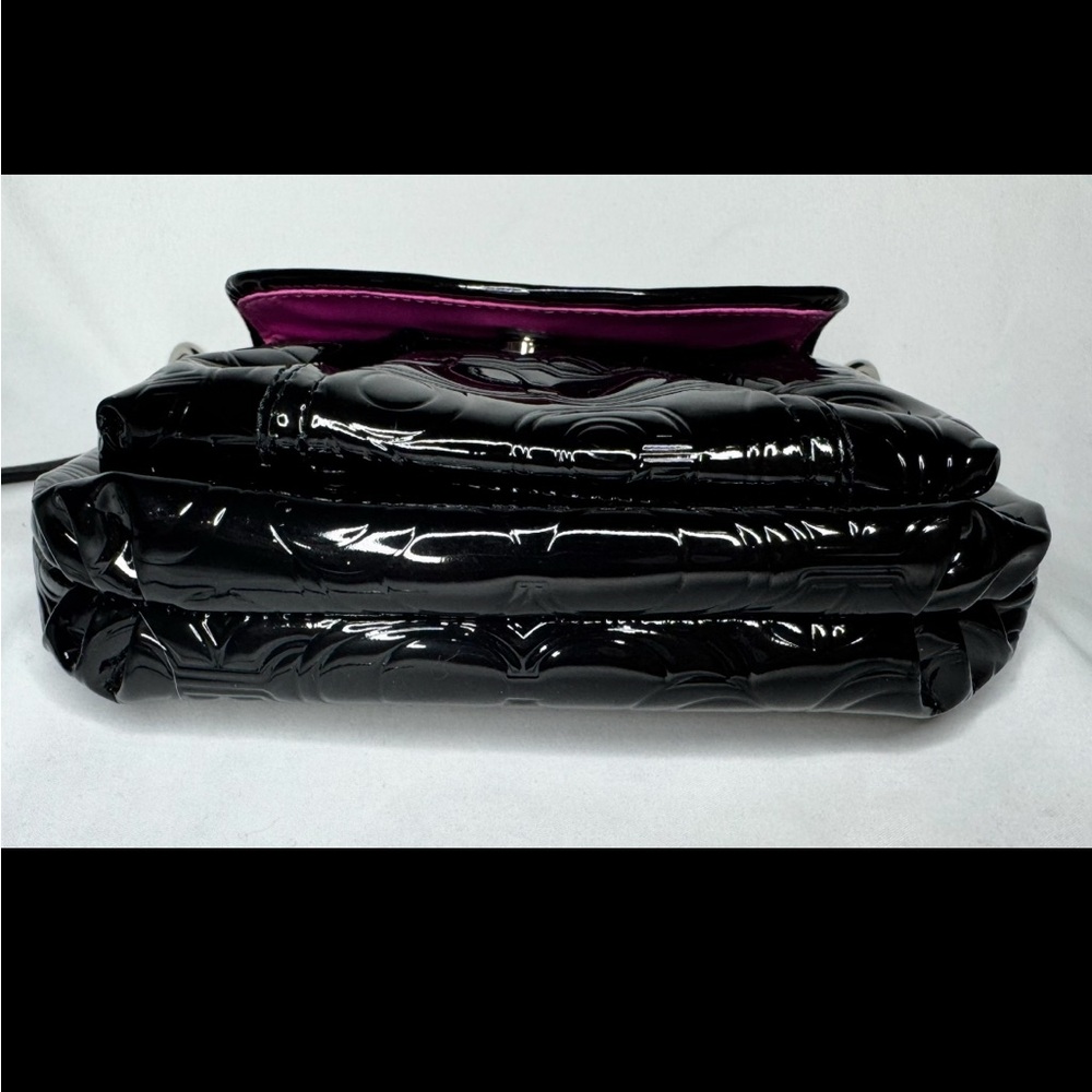 Y2k Coach Poppy Black Patent Leather Small Crossbody … - Gem